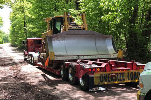 Oversize Load Truck Hauling